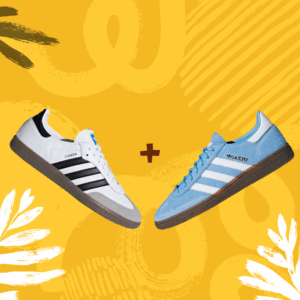 Adidas Samba OG White Black Gum + Adidas Originals Handball Spezial Blue