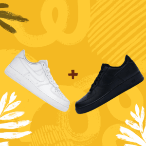 Nike Air Force 1 ’07 White + Nike Air Force 1 ’07 Black